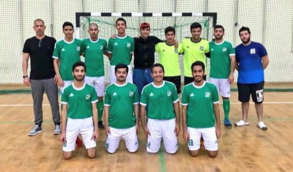 العربي يتصدر دوري الصالات لكرة القدم بالفوزعلى السالمية