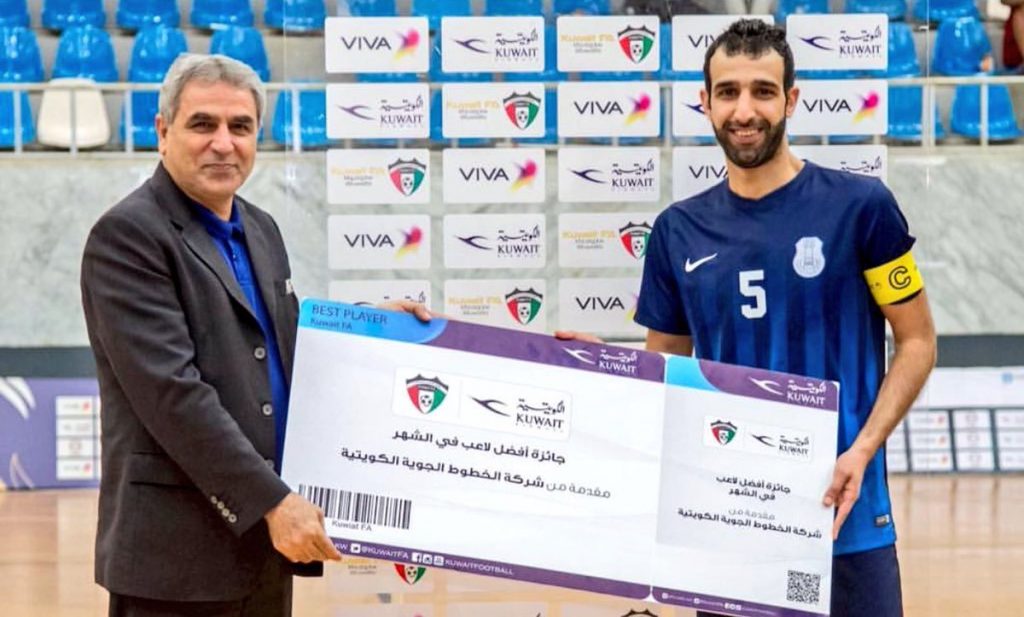 اللاعب حمد حيات افضل لاعب في الشهر