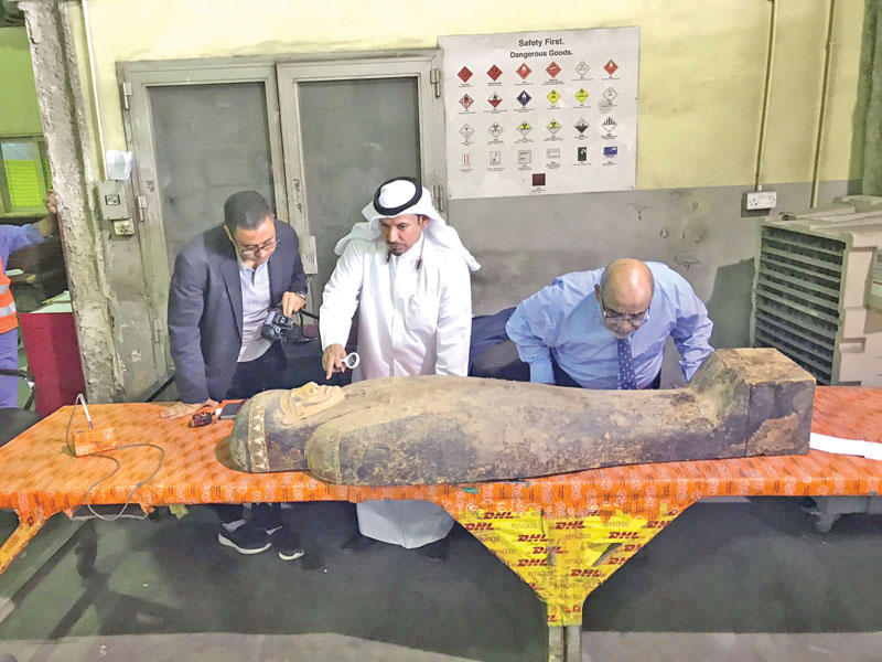 السفارة المصرية: لجنة ثلاثية لمعاينة “التمثال الفرعوني”