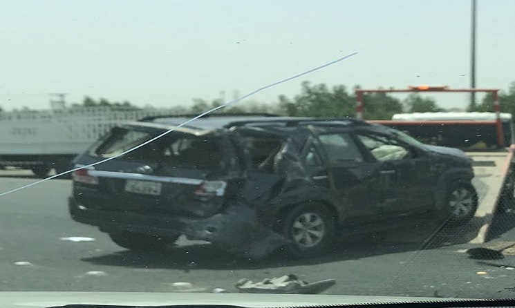 #غير_طريقك | زحام مروري على طريق الجهراء باتجاه العاصمة بسبب حادث