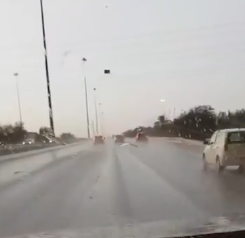 فيديو | أمطار طريق المطار