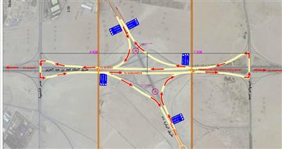 إغلاق تقاطع الوفرة «306» مع طريق الملك فهد «40».. بالاتجاهيين