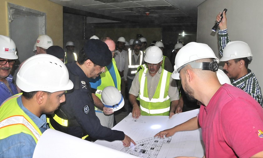 الإطفاء تفقدت مشروع توسعة المستشفى الأميري للتسليم النهائي