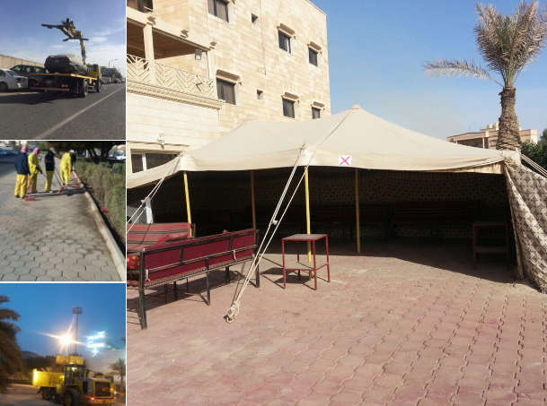 رفع 7 سيارات وتحرير12 مخالفة اشغال طريق بالعاصمة