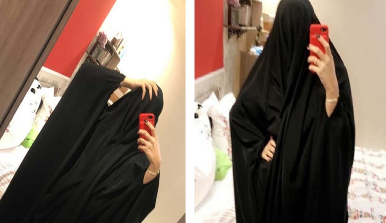 صور | فتاة سعودية تجذب آلاف المتابعين بعد دخولها عالم الموضة بالنقاب!