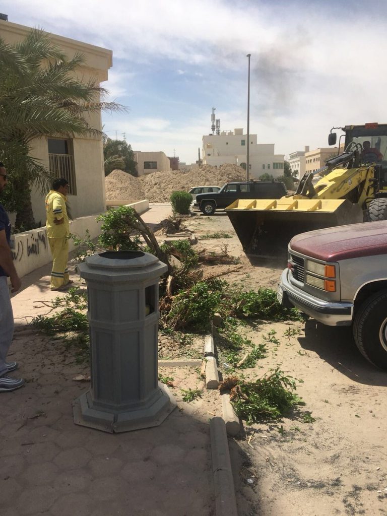 ازالة 4 تعديات على املاك الدولة بمنطقة الأندلس