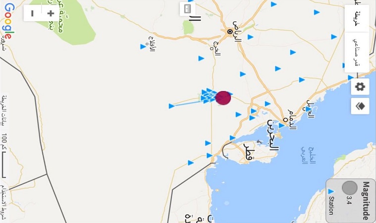 هزة أرضية في السعودية