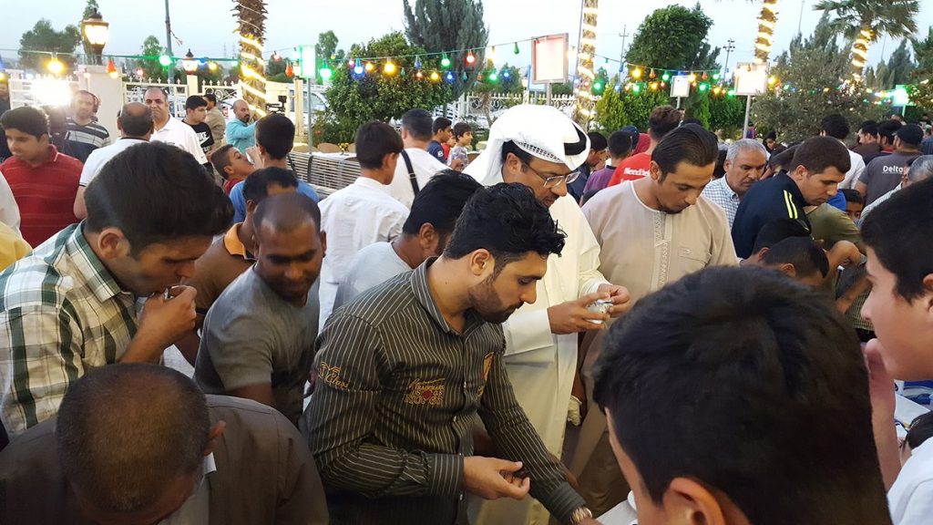 قنصلية الكويت في اربيل تطلق مشروع الافطار الجماعي للنازحين العراقيين