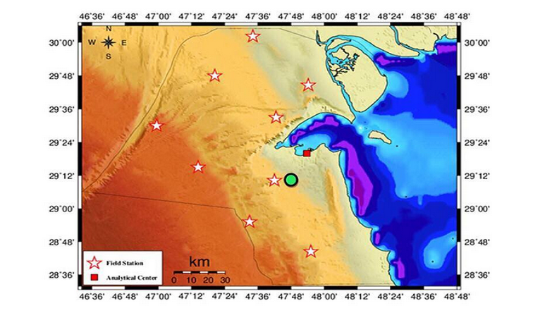 هزة أرضية بقوة 3 درجات شعر بها سكان الكويت اليوم