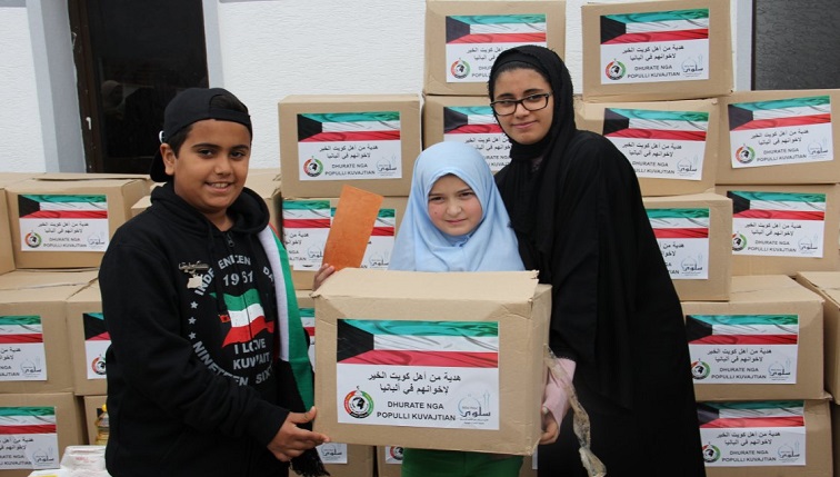 بالصور | مساعدات الكويت للمحتاجين تتواصل مع حلول #شهر_رمضان