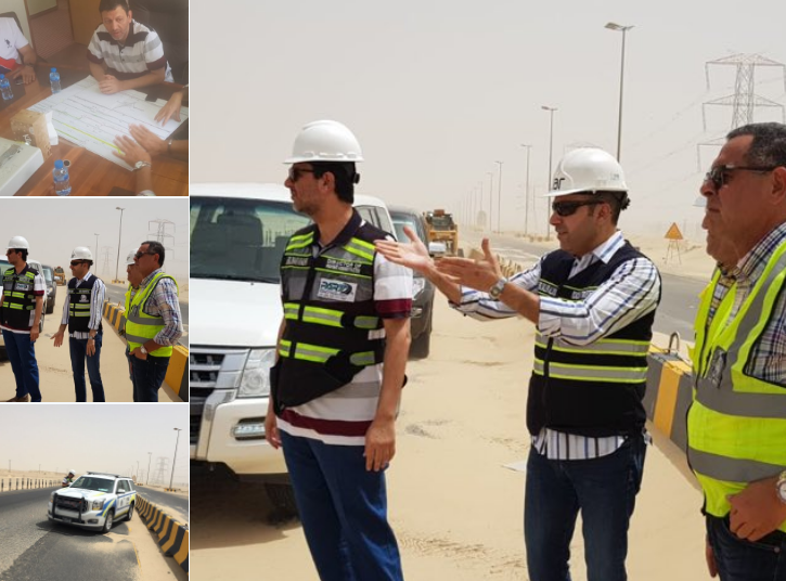 “الطرق”: استمرار عملية ازالة الرمال من الطرق السريعة