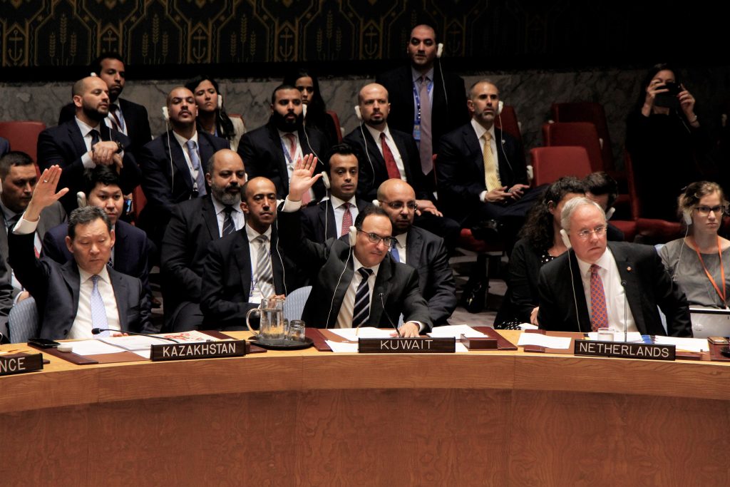 الكويت تعرب عن اسفها لعدم اعتماد مشروع قرار حماية المدنيين الفلسطينيين