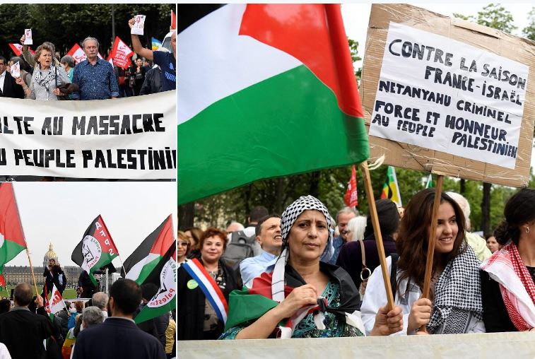 تظاهرات في عدة مدن فرنسية ضد زيارة نتنياهو لباريس