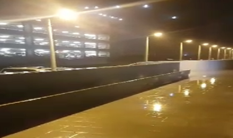 بالفيديو | أمطار على مستشفى الفروانية