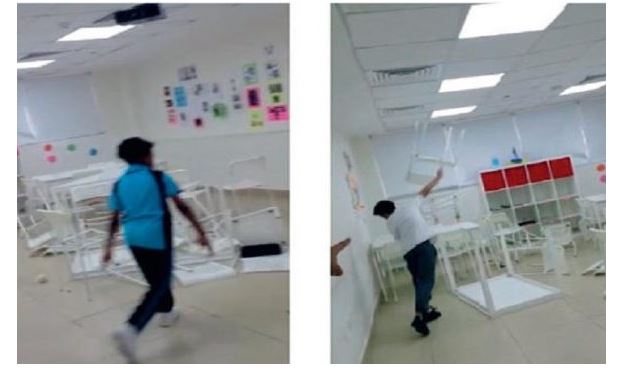 بالفيديو | طلبة يعتدون على مرافق إحدى المدارس بالامارات.. و”التربية” تتوعد