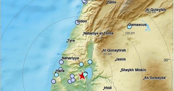 هزة ارضية تضرب لبنان