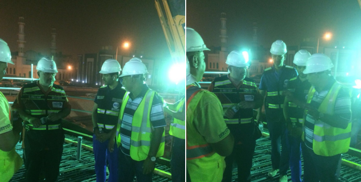 “الطرق”: صب بلاطة 900 متر مكعب تقاطع طريق الدائري السابع مع “الفحيحيل”