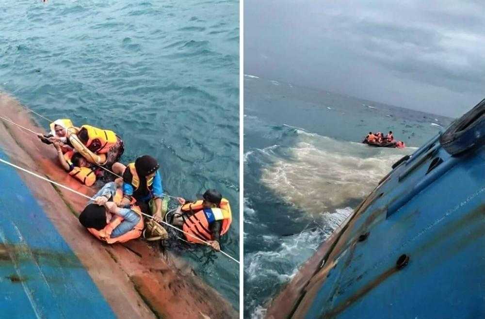 غرق 31 شخصا في العبارة المنكوبة بـ #إندونسيا .. وإنقاذ 130 راكباً
