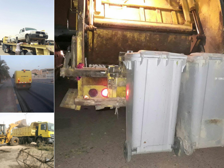 رفع 16 سيارة مهملة بالفروانية