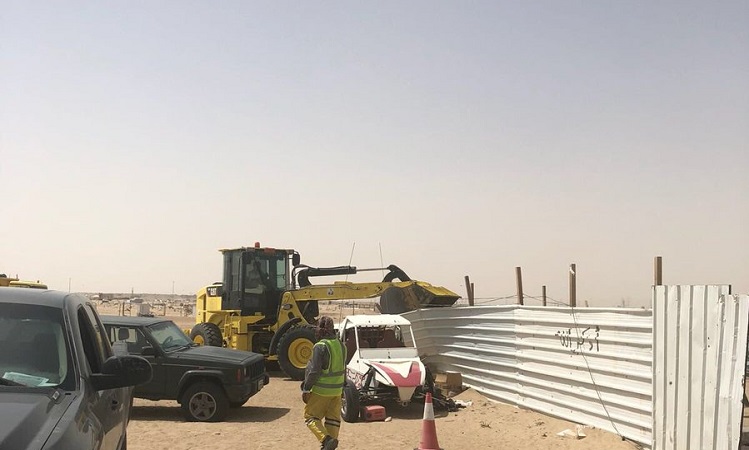 إزالة التعديات على أملاك الدولة بسوق الأعلاف وإنذار 6 عقارات في مبارك الكبير