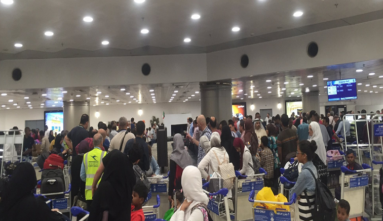 إصابة عدد من رجال الأمن في مشاجرة في مطار الكويت