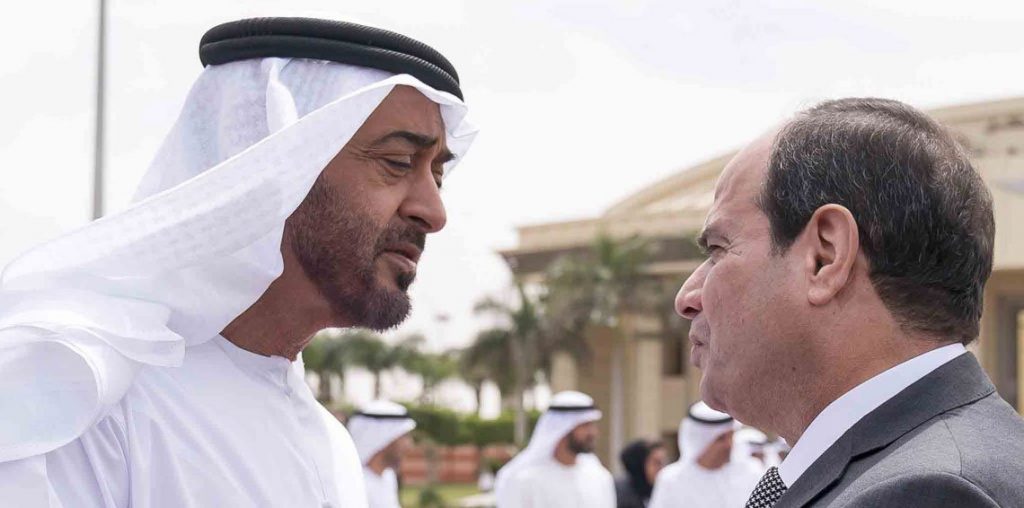 محمد بن زايد يلتقي السيسي في القاهرة