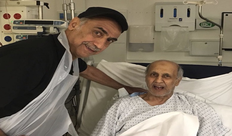صورة | جاسم يعقوب يزور اللاعب الدولي السابق محمد المسعود في المستشفى