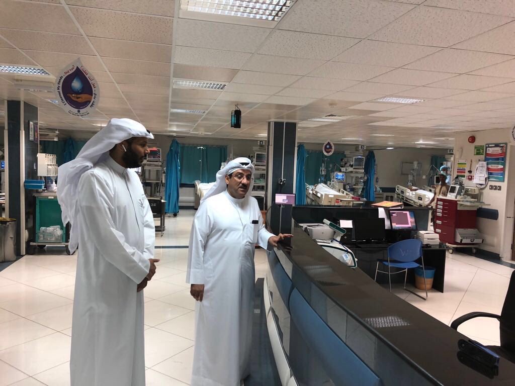 وكيل الصحة تفقد مستشفى الفروانية والطوارئ الطبية