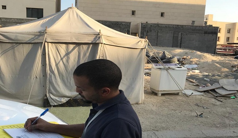 “خلاط” يتلف المرافق العامة في مبارك الكبير