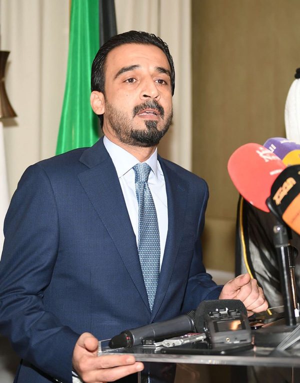الرئيس الغانم يشيد بالنتائج الايجابية لزيارة الحلبوسي للكويت