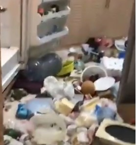 فيديو| “يوم النحر ” يدفع خادمة إثيوبية لتحطيم مستلزمات مطبخ !