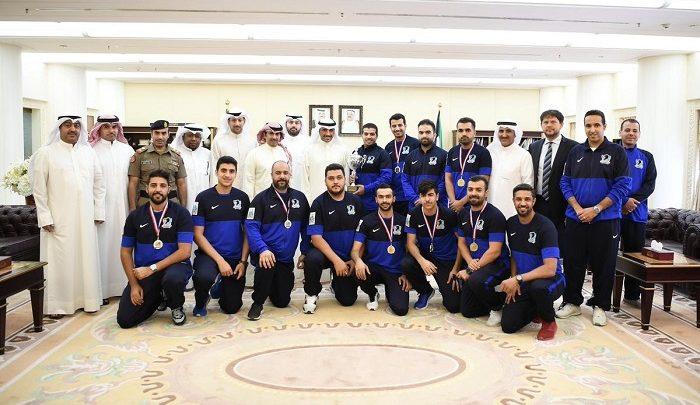 الغانم يستقبل منتخب “الهوكي”.. بمناسبة فوزه ببطولة هونغ كونغ