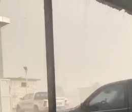 فيديو | أمطار غزيرة على منطقة كبد