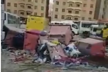 فيديو| المهبولة غارقة في النفايات !