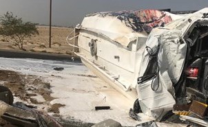 السيطرة على تسرب 5 آلاف غالون وقود بالفوم والرمال