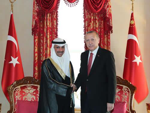 الرئيس #أردوغان يستقبل #مرزوق_الغانم