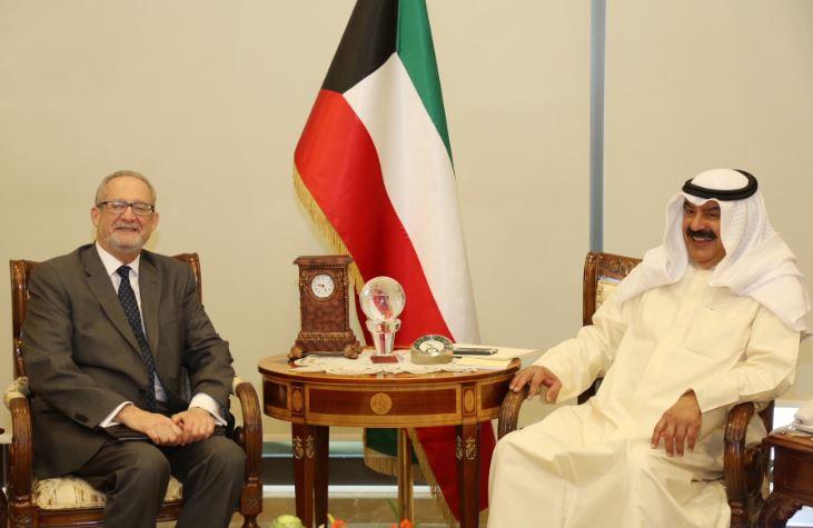 الجارالله يبحث مع السفير الأميركي العلاقات الثنائية