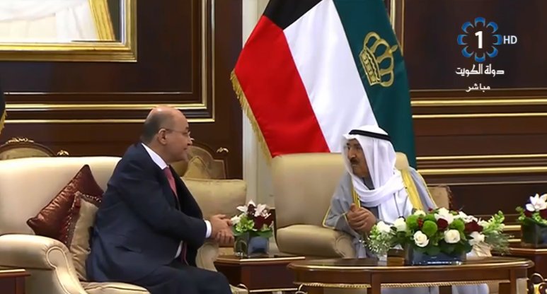سمو‭ ‬الأمير‭ ‬يستقبل‭ ‬الرئيس‭ ‬العراقي