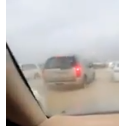 فيديو| جسر الوفرة وطريق الوفرة سيول حاليا #مطر_الكويت