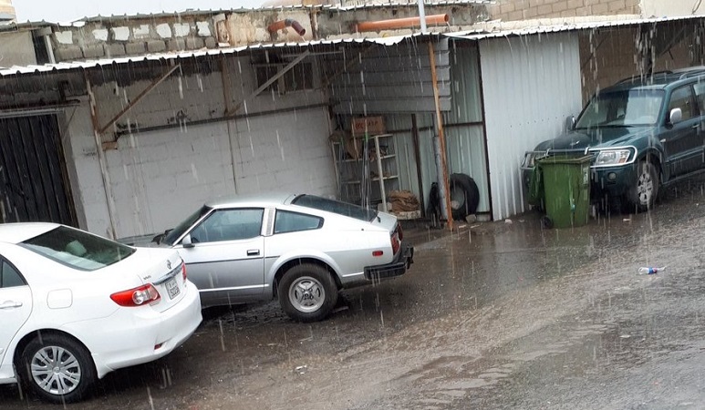أمطار غزيرة على الكويت في بداية السنة الجديدة