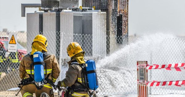 30 جهة تشارك في تمرين الإطفاء