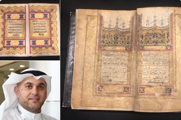 باحث كويتي يجمع في متحفه الخاص نسخاً نادرة من المصحف الشريف ومقتنيات إسلامية