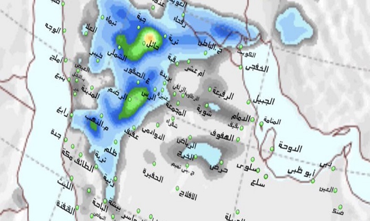 السبت.. أمطار رعدية في #الكويت