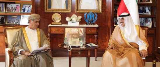 رسالة خطية من وزير الخارجية العماني للشيخ صباح الخالد