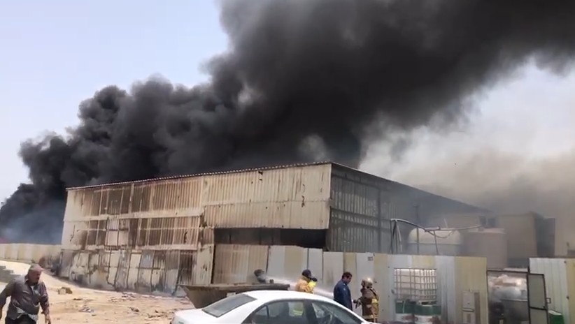 بالڤيديو والصور | تفاصيل جديدة حول حريق المستودع على الدائري السادس