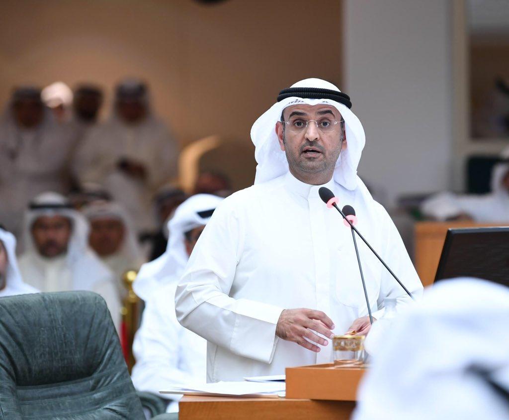 نايف الحجرف: لا استطيع مجاراة فصاحة النائب محمد هايف وبلاغته الأدبية لكن سأوضح حقيقة ما حدث #استجواب_وزير_المالية  #مجلس_الأمة