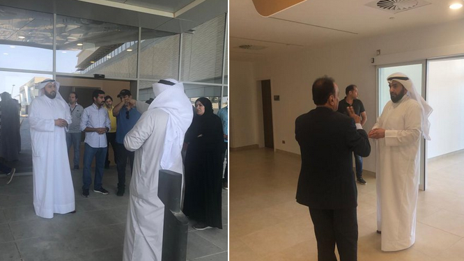 وزير الصحة يقوم بجولة تفقدية في مستشفى “الجهراء الجديد”