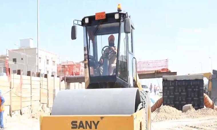 بناء مجرور الأمطار الرئيسي أمام مستشفى جابر