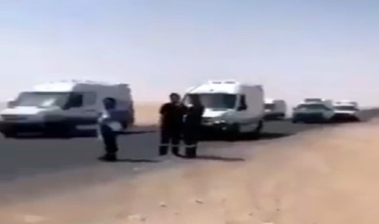 بالڤيديو | الجيش الأمريكي يتدخل لإنقاذ مصابين بحادث مروع على #طريق_الأرتال