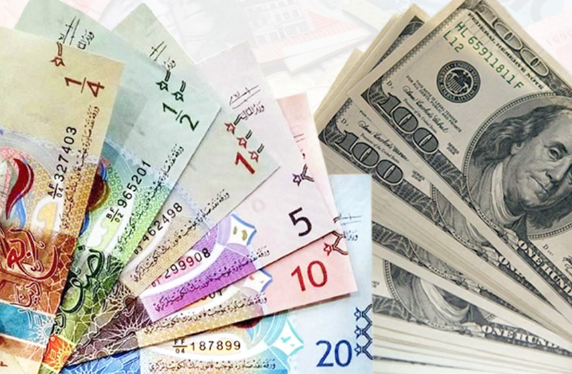 أسعار العملات الأجنبية مقابل الدينار